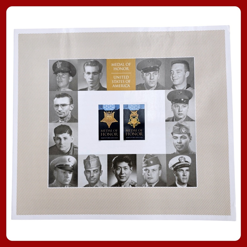 USPS Medal of Honor Korean War Forever Stamp Sheet‎ Folio Collectible New